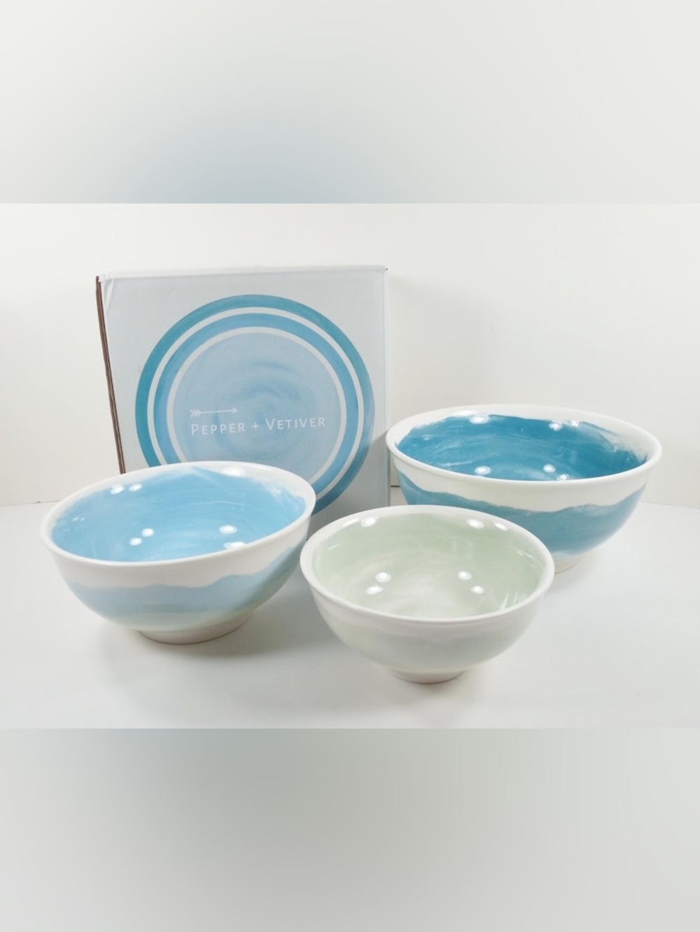 NWOT Pepper + Vetiver - Set of 3 Nesting Bowls - Picture 14 of 14